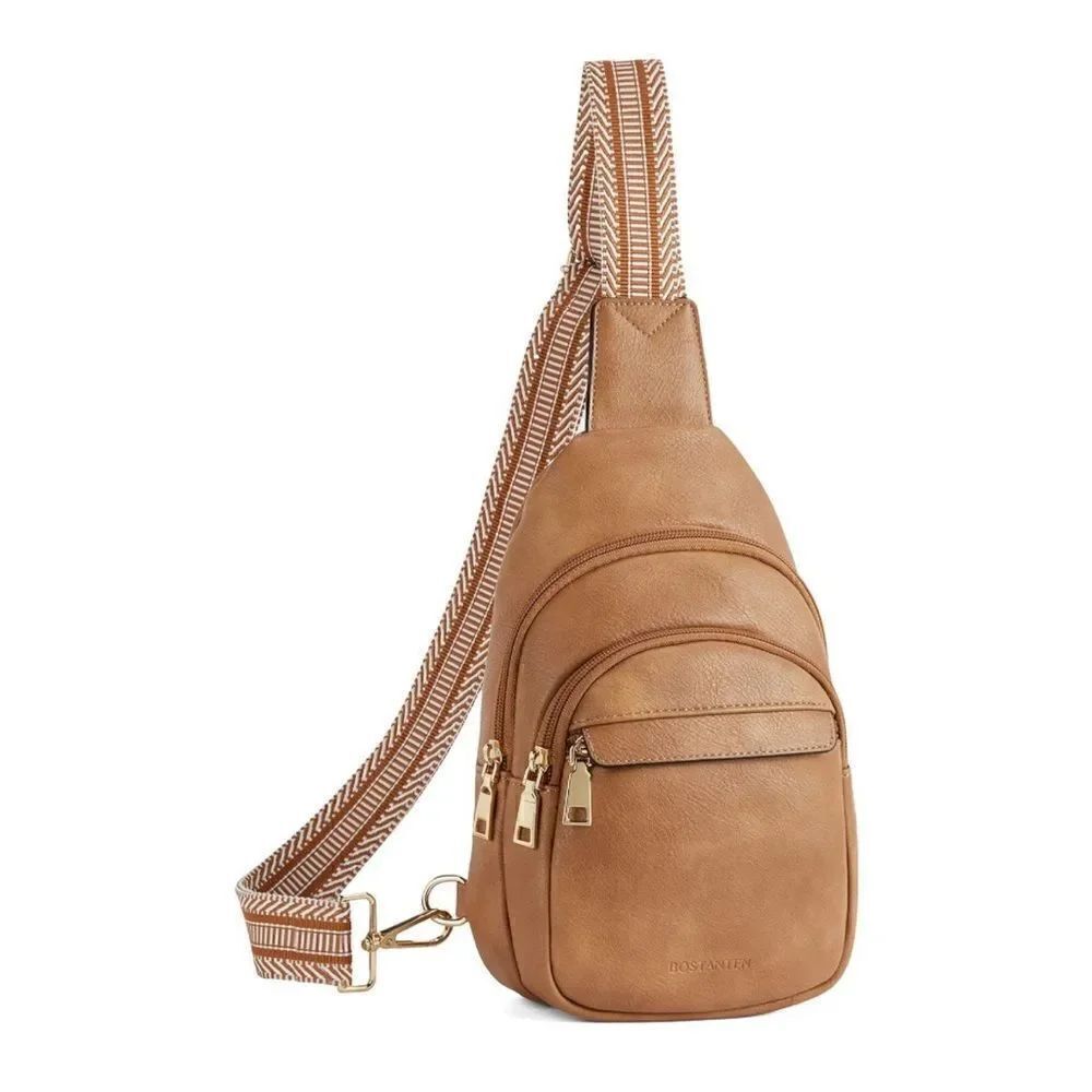 Leather Cross Body Sling Bag - Picture 2 of 6
